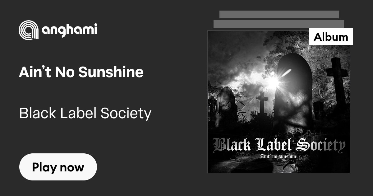 Ain't No Sunshine by Black Label Society | Play on Anghami