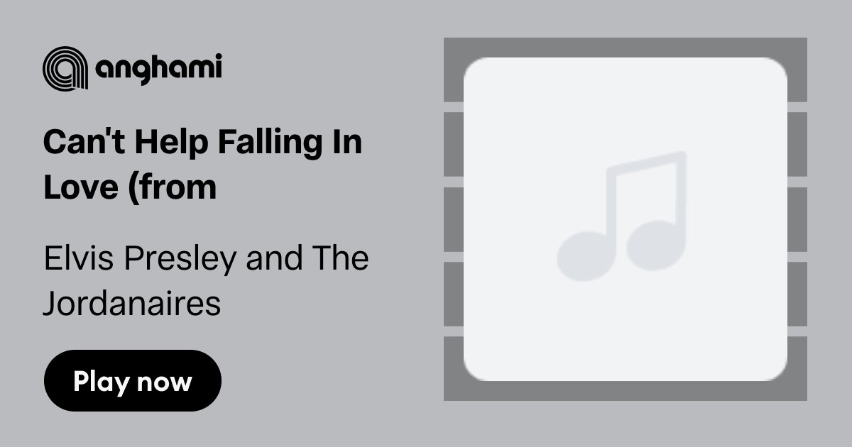 Elvis Presley And The Jordanaires Cant Help Falling In Love From