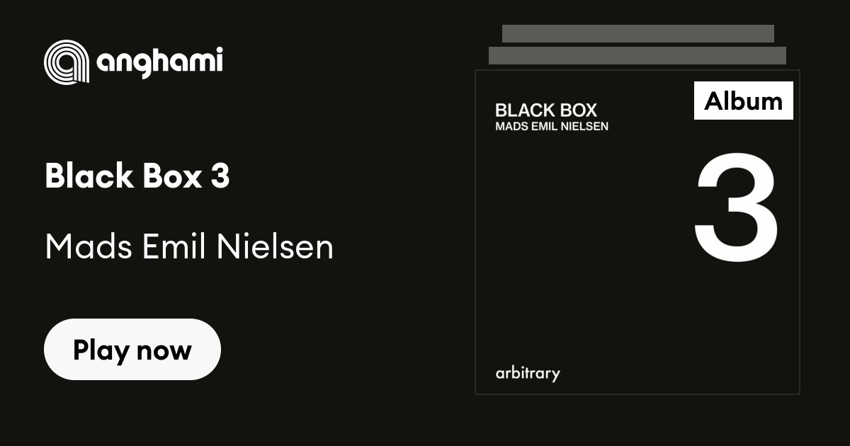 Black Box 3  Mads Emil Nielsen