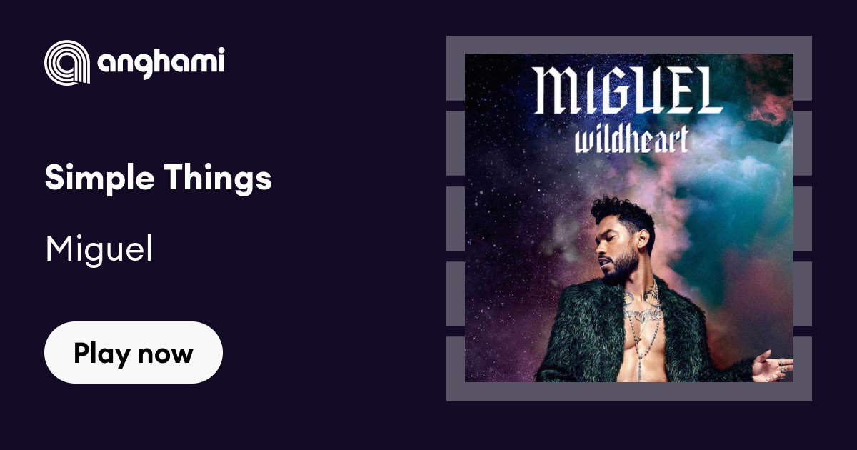 miguel simple things album cover