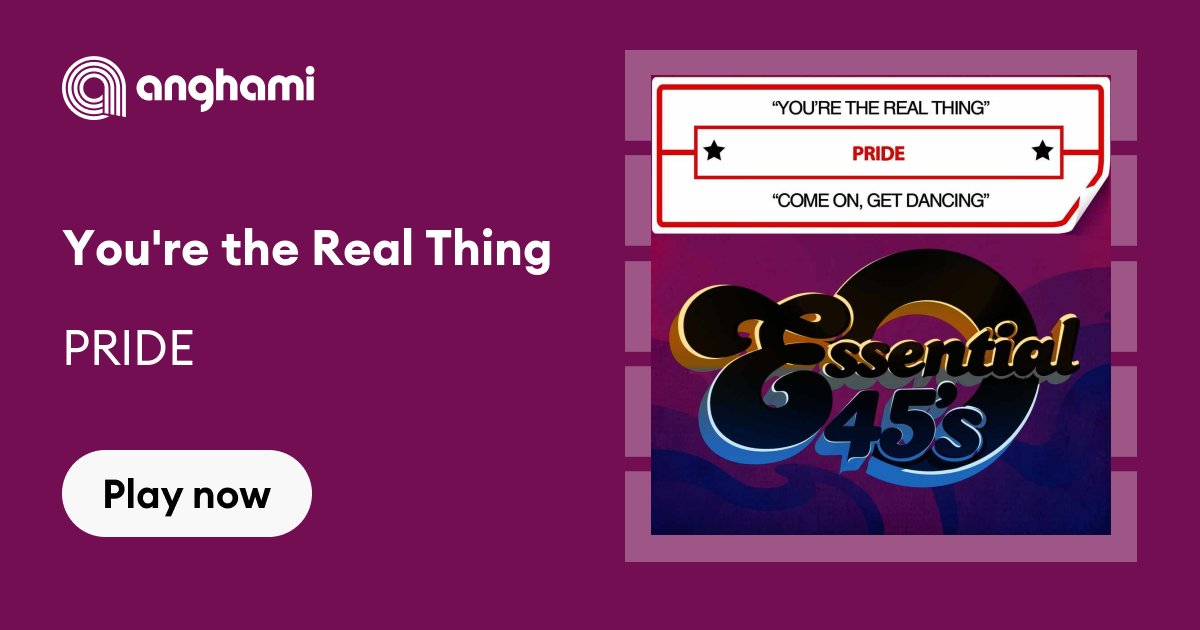 PRIDE - You're the Real Thing | Play on Anghami